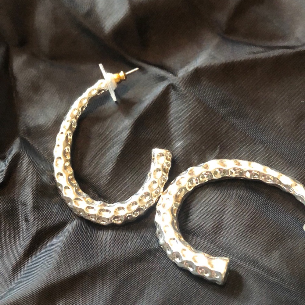 Silver earrings